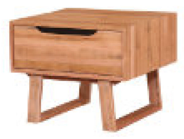 HERRERA LAMP TABLE - 485(H) x 650(W) x 650(D) - TASSIE OAK - ROUGH SAWN