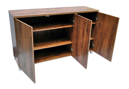 BELLA BUFFET WITH 3 DOORS (ASSEMBLED) - 900(H) X 1500(W) - HIGH GLOSS WHITE OR ANTIQUE OAK