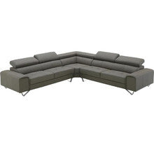 BELLAGIO LEATHER CORNER LOUNGE ( 2S + CORNER+ 2S)   - SAND