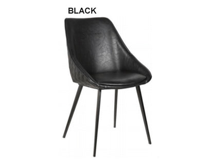 BELLAGIO FABRIC LINEN DINING CHAIR - ASSORTED COLOURS