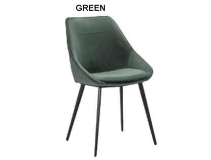 BELLAGIO FABRIC LINEN DINING CHAIR - ASSORTED COLOURS