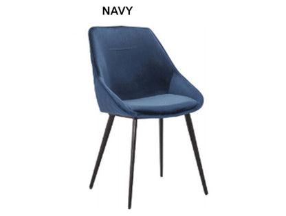BELLAGIO FABRIC LINEN DINING CHAIR - ASSORTED COLOURS