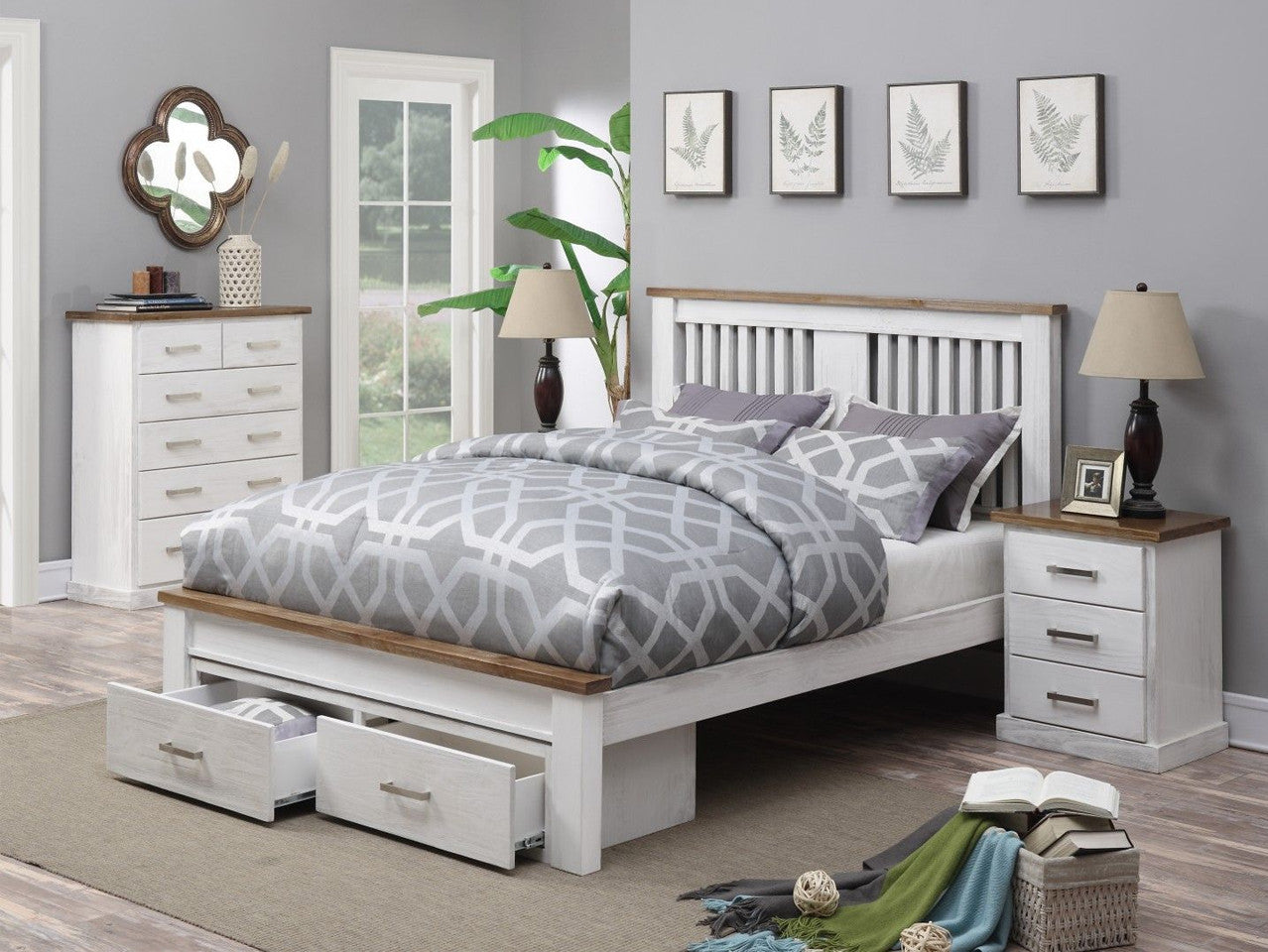 King Single Bradenton (CUSTOM MADE) Bed With Underbed Storage - Assorted Colours