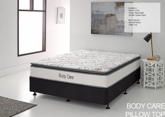 Queen New Body Care Pillow Top Ensemble (MATTRESS & BASE) With Body Care (SWB) Base - Medium