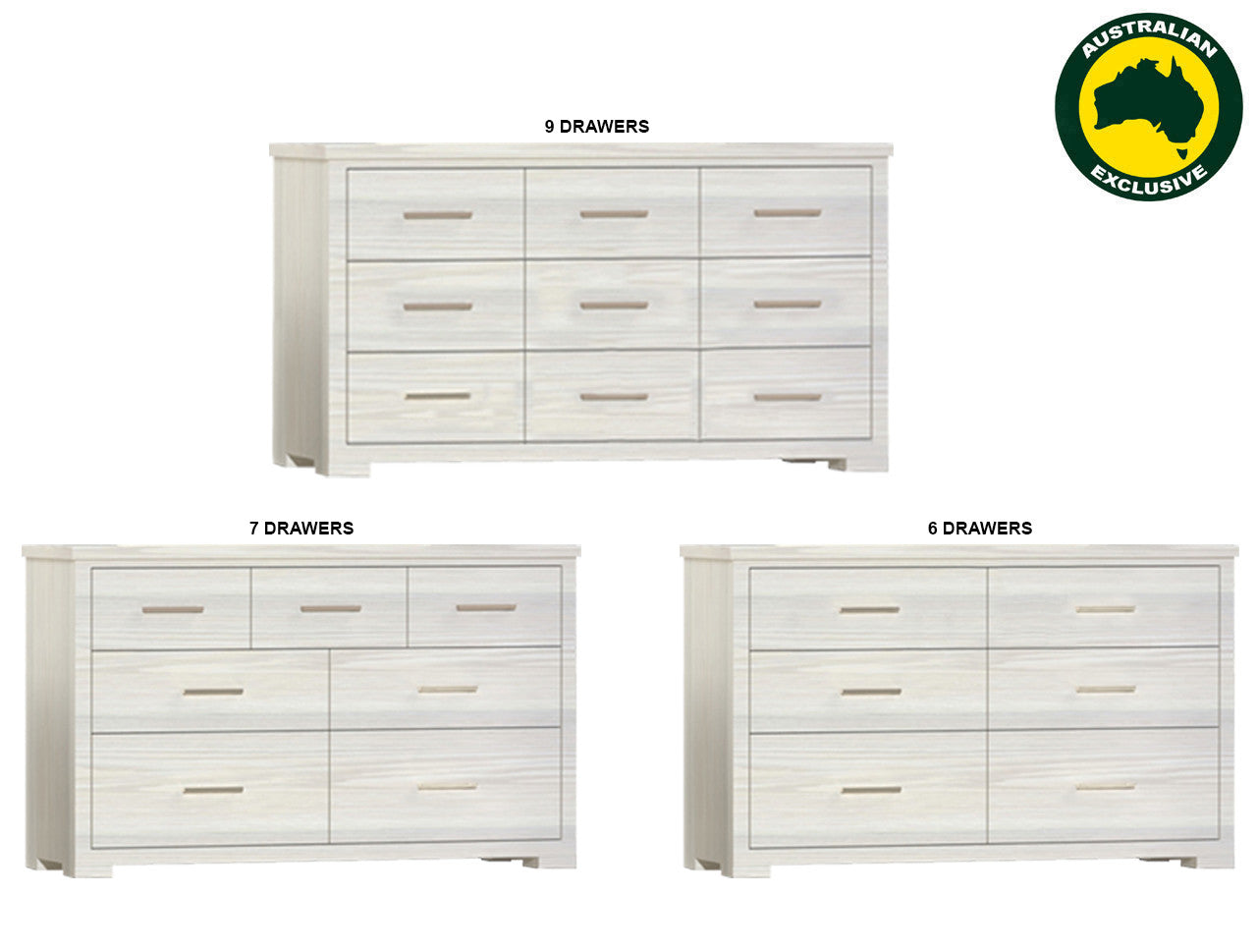 Boston (AUSSIE MADE) Lowboy Collection - Assorted Painted Colours