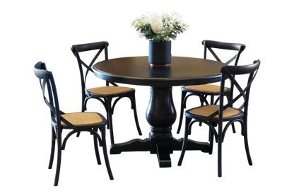 BRISTOL DINING SETTING WITH CROSS BACK CHAIRS COLLECTION - ASSORTED COLOURS - STARTING FROM $1499
