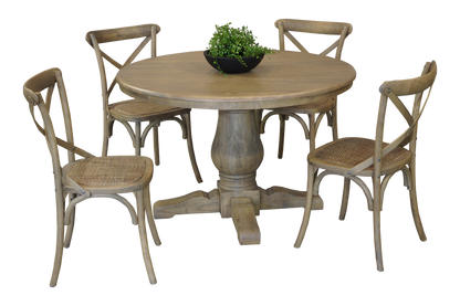 BRISTOL DINING SETTING WITH CROSS BACK CHAIRS COLLECTION - ASSORTED COLOURS - STARTING FROM $1499