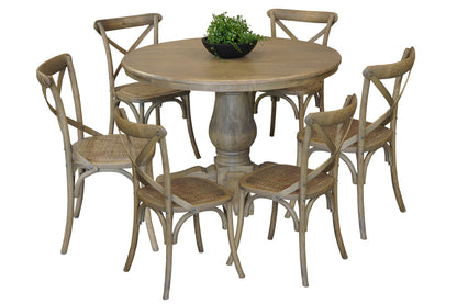 BRISTOL DINING SETTING WITH CROSS BACK CHAIRS COLLECTION - ASSORTED COLOURS - STARTING FROM $1499