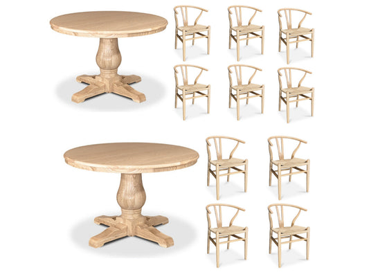 Bristol Dining Setting With Whisbone Chairs Collection - Assorted Colours