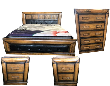 DAVINA 5  DRAWER TALLBOY CHEST  - (MODEL:2.18.15.15.11.12.25.14)-COLOUR  AS PICTURED