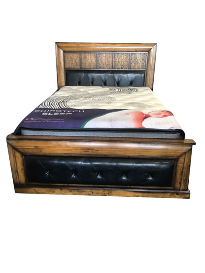DAVINA  QUEEN 4   PIECE TALLBOY   BEDROOM SUITE WITH UPHOLSTERED BEDHEAD AND FOOT - (MODEL:2.18.15.15.11.12.25.14) - COLOUR AS PICTURED