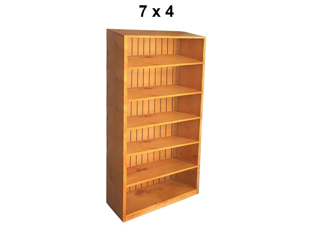 BUDGET (AUSSIE MADE) HIGHLINE BOOKCASE COLLECTION - ASSORTED STAINED COLOURS - STARTING FROM $499