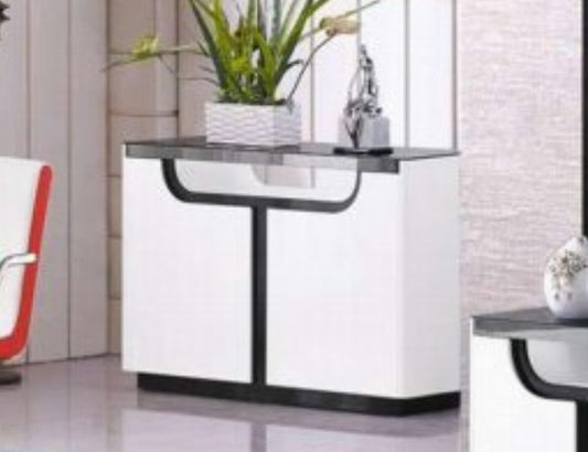 JOLENE (9035) BUFFET - 800(H)  X 1200(W)- (MODEL 19-8-9-18-12-5-25) - WHITE / BLACK