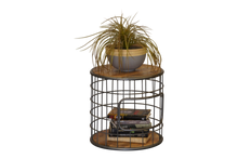 BUTLER  LAMP TABLE 450(DIA) -  RUSTIC MANGO