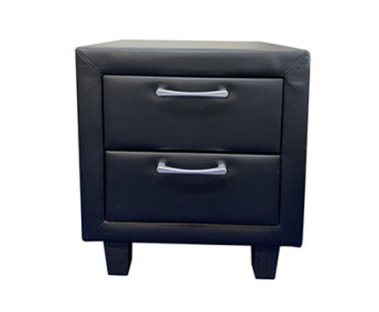 Cahrleigh 2 Drawer Bedside Table - Black