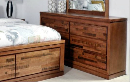 Bertrose Tasmanian Oak Dressing Table Only - (MODEL:3-1-18-12-9-19-12-5) - As Pictured