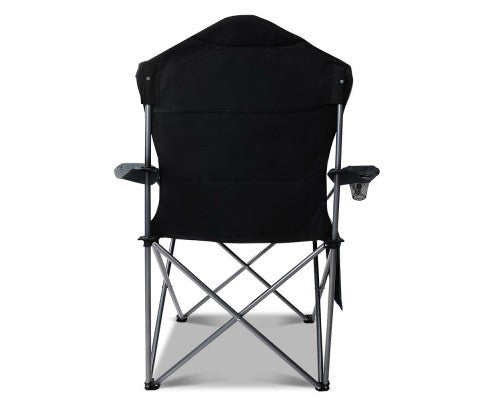 MIRA SET OF 2 FOLDING CAMPING CHAIR - GREY
