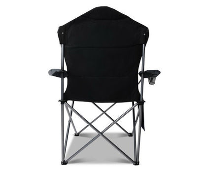 MIRA SET OF 2 FOLDING CAMPING CHAIR - GREY