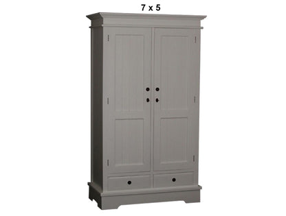 CASTRO (AUSSIE MADE) HARDWOOD 2 DOOR / 2 DRAWER WARDROBE COLLECTION - ASSORTED PAINTED / STAINED COLOURS - STARTING FROM $1499