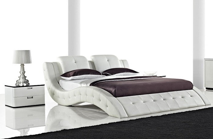 QUEEN ALESSANDRA LEATHERETTE BED (3012) - ASSORTED COLORS