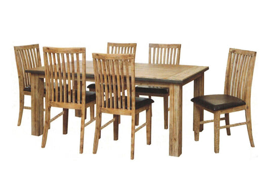 CEMBER  9 PIECE HARDWOOD DINING SETTING WITH 2000(W) X 1000(D) TABLE -  (16-15-18-20-12-1-14-4)