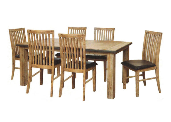 CEMBER  9 PIECE HARDWOOD DINING SETTING WITH 2000(W) X 1000(D) TABLE -  (16-15-18-20-12-1-14-4)