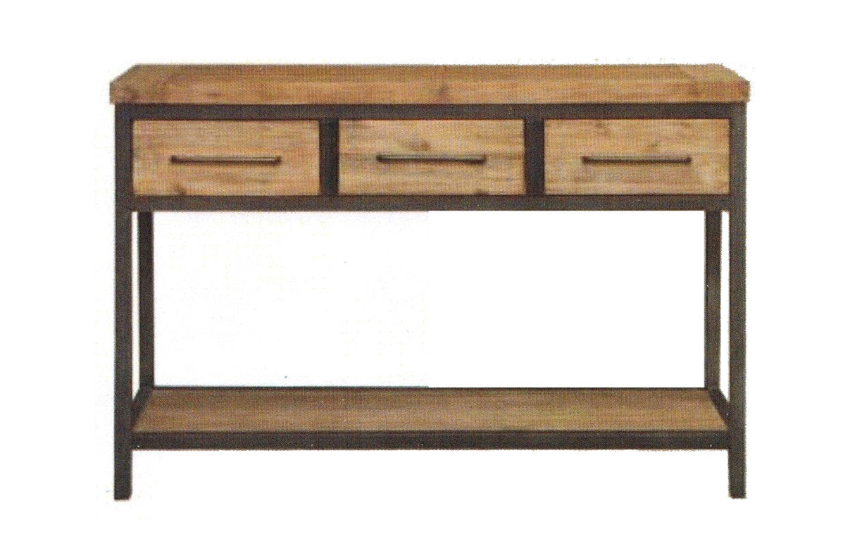 Cember Console Table With Three Drawers -780(H) X 1165(W X 420(D) - (16-15-18-20-12-1-14-4) - Walnut