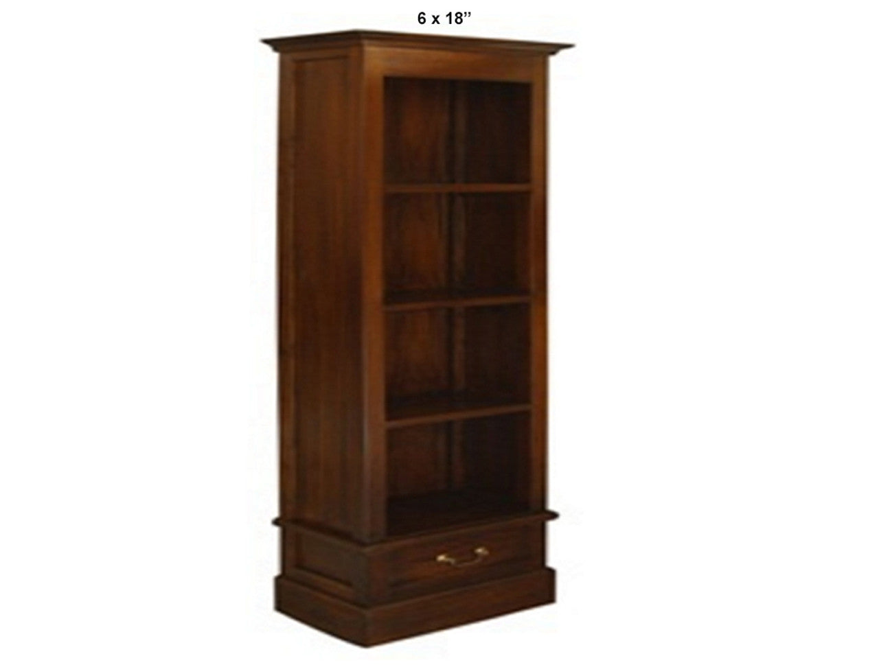 CENTRAL 1 DRAWER BOOKCASE COLLECTION - ASSORTED STAINED / PAINTED COLOURS