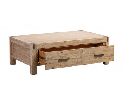 JARVAN 2 DRAWER COFFEE TABLE  1270(W) - CHOCOLATE