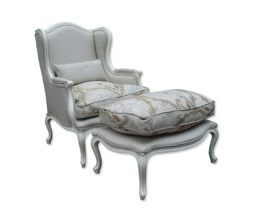 Bergere (CH002N) Armchair With Ottoman