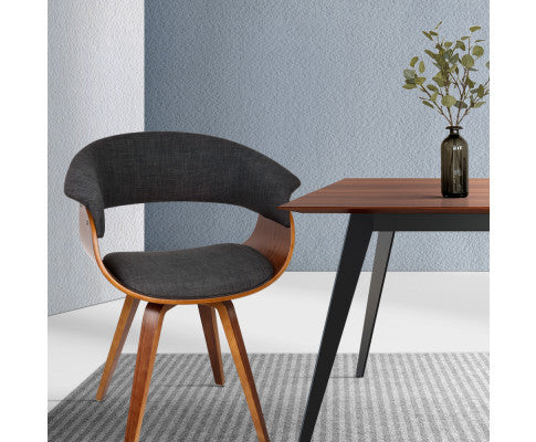 Abilene Bentwood Dining Chair - Charcoal
