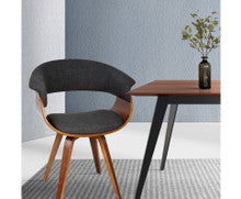 ABILENE BENTWOOD DINING CHAIR - CHARCOAL
