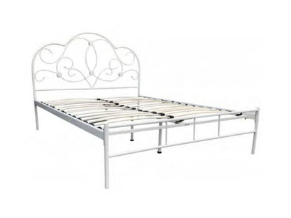 SINGLE GRASBY TIMBER BED - ANTIQUE IVORY