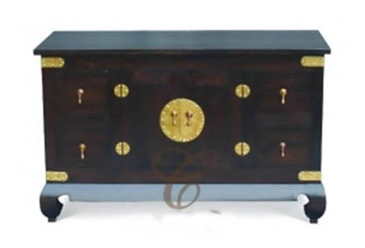 CHINESE2 DOOR 4 DRAWER  BUFFET ( SB 204 CSN) -750(H) X 1200(W) -  MAHOGANY OR CHOCOLATE