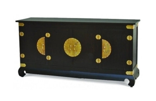 CHINESE 4 DOOR BUFFET (SB 400 CSNF) -  900(H) X 1820(W) -MAHOGANY OR CHOCOLATE