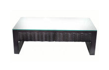 CHLOE COFFEE TABLE WITH GLASS TOP - 1300(W)  x 700(D) - AS PICTURED