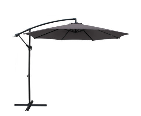 WISTERIA OUTDOOR  UMBRELLA - CHARCOAL