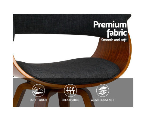 ABILENE BENTWOOD DINING CHAIR - CHARCOAL