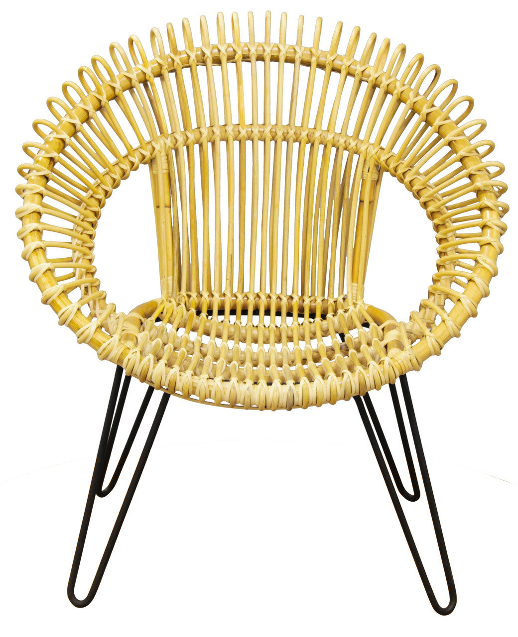 PRECIOUS ROUND WOVEN RATTAN LEISURE CHAIR - NATURAL OR WHITE