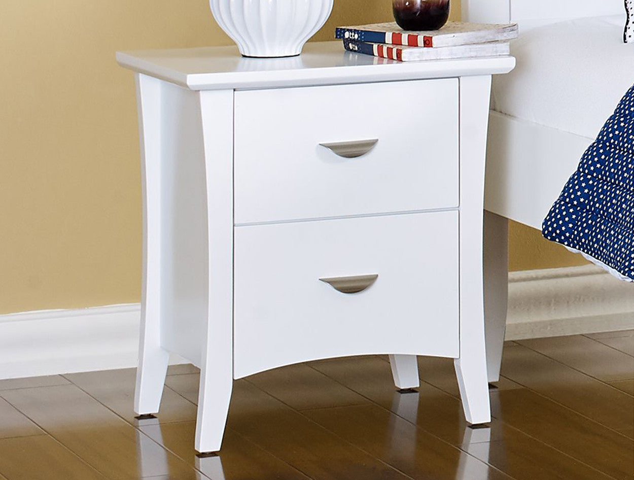 Liserli (5205) 2 Drawer Bedside Table - White