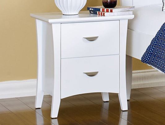 Liserli (5205) 2 Drawer Bedside Table - White