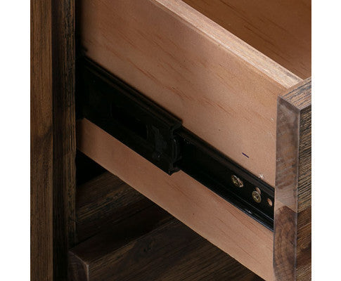 JARVAN DRESSER MITH MIRROR - CHOCOLATE