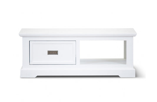 Coastal Coffee Table - 1 Drawer / 1 Niche - 1200(L) X 700(W) - Brushed