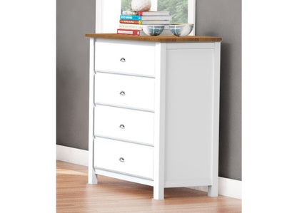 DURANT (AUSSIE MADE) 4 DRAWER TALLBOY - 1000(H) x 800(W) x 450(D) - ASSORTED COLOURS