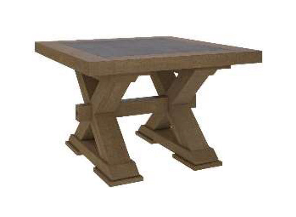 COTTAGE BILLABONG  LAMP TABLE - 450(H) X 650(W)- COLOUR AS PICTURED