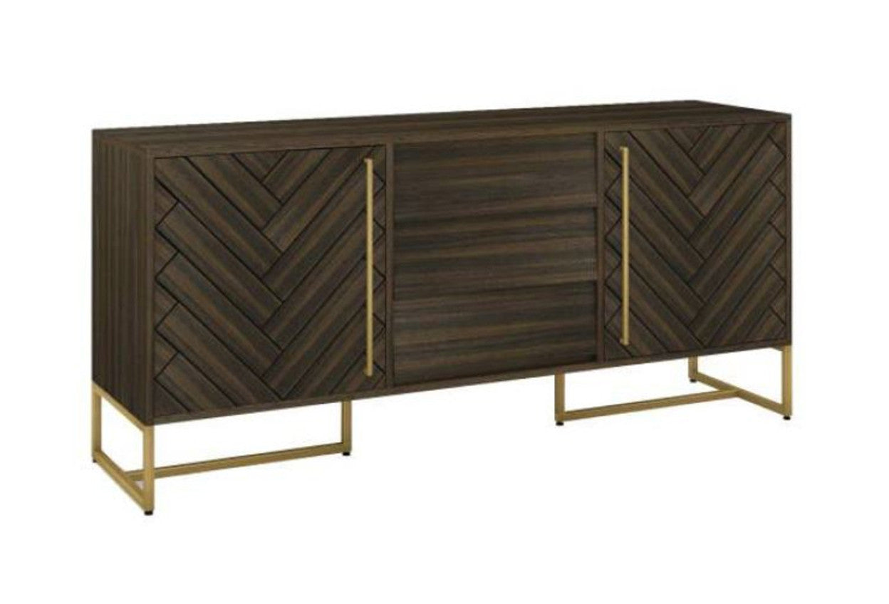 Country 2 Doors 3 Drawers Sideboard Buffet With Metal Legs (18-15-13-1) - 800(H) X 1800(W) - Tesky