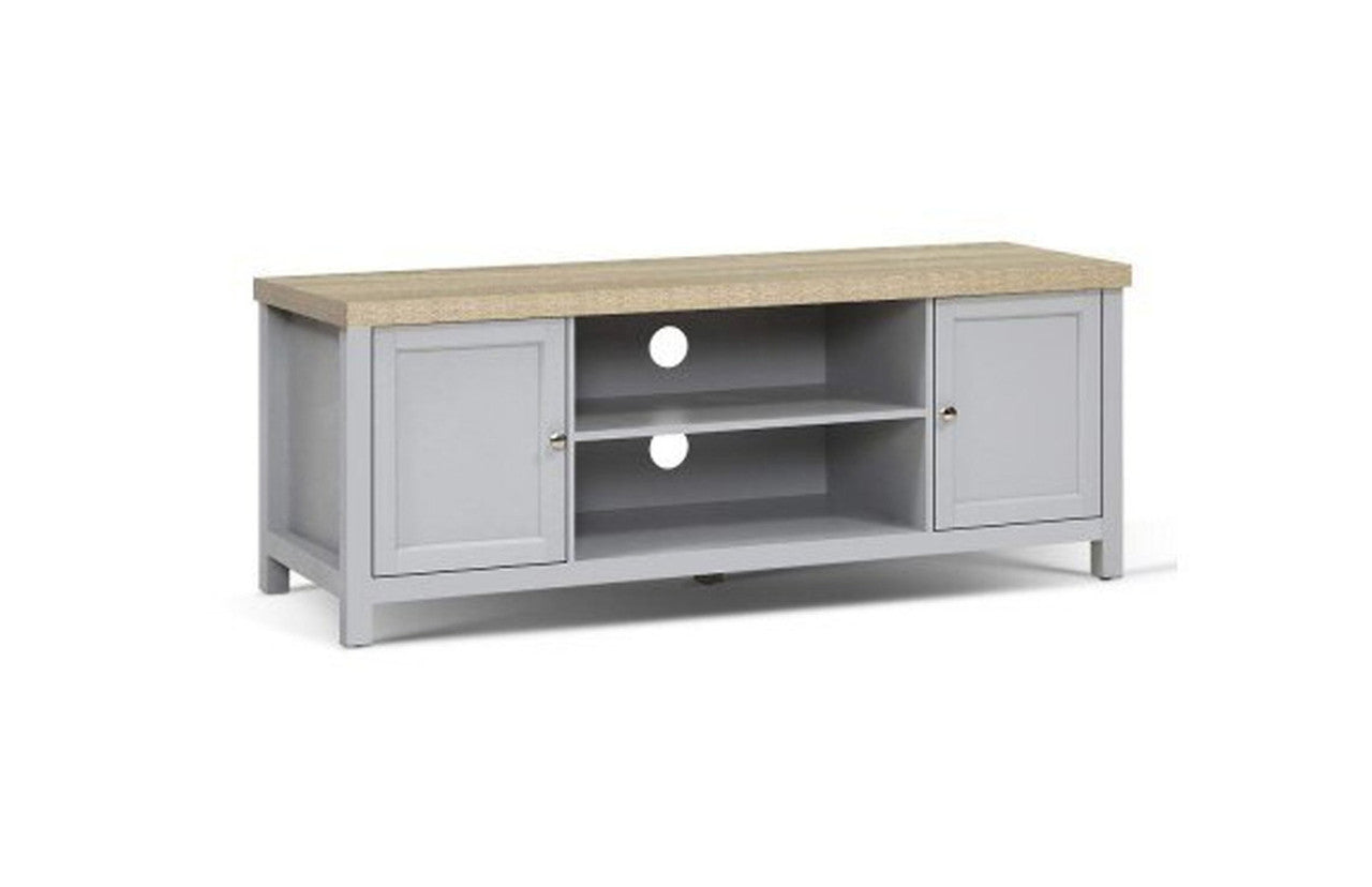 Country 2 Door TV Entertainment Unit - 2 Tone