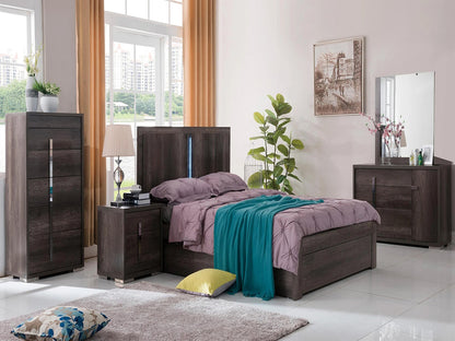 YONKERS 5 DRAWER TALLBOY - ( 13-15-14-1-3-15)  - CHARCOAL