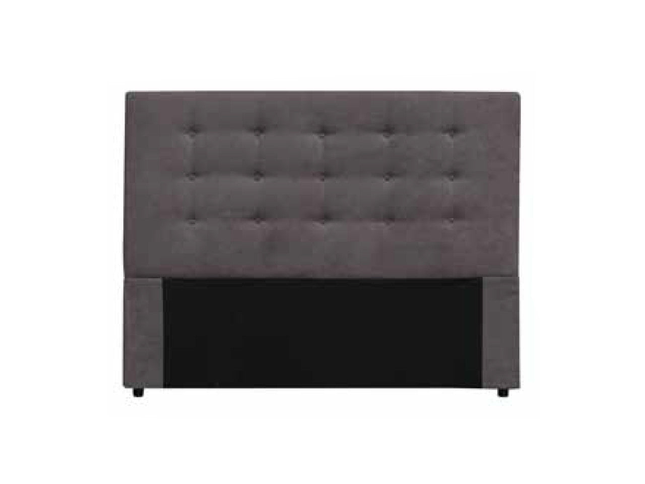 KING MOULTON FABRIC BEDHEAD ONLY - BLACK (PICTURED IN CHAMPAGNE)