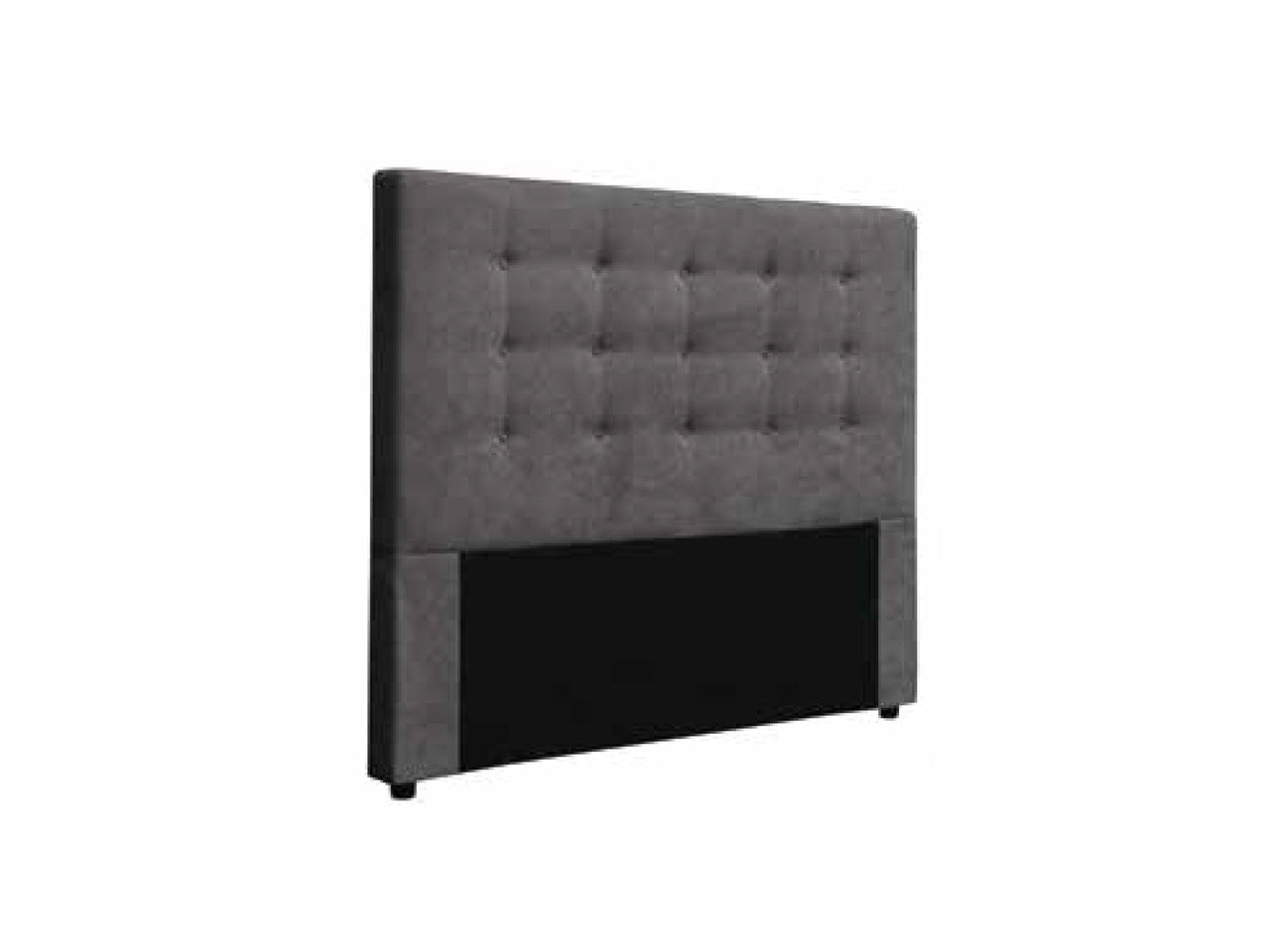 KING MOULTON FABRIC BEDHEAD ONLY - BLACK (PICTURED IN CHAMPAGNE)